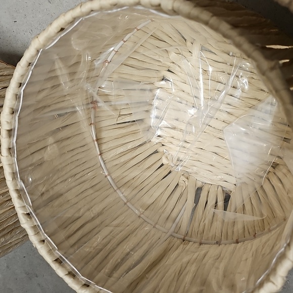 Nwt 7 Natural Lined Woven Basket Set - Picture 2 of 4